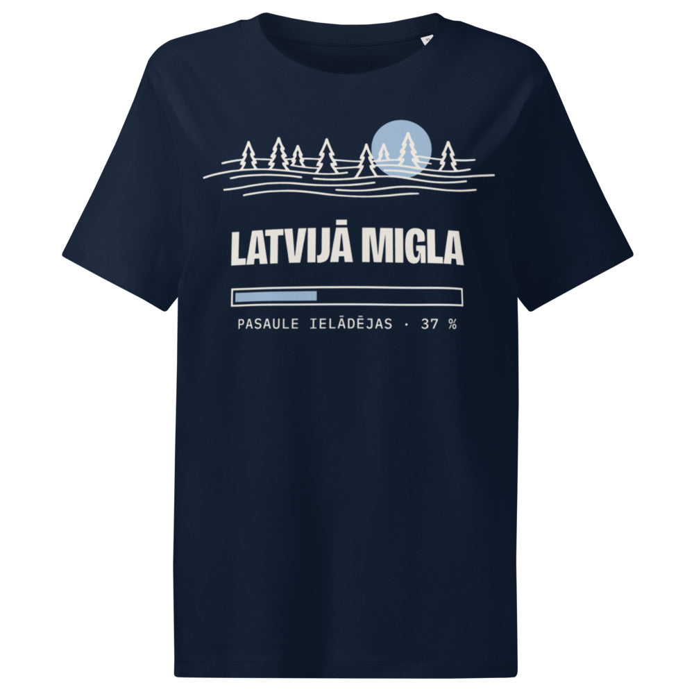 Tumši zils · priekšpuse – Latvijā migla