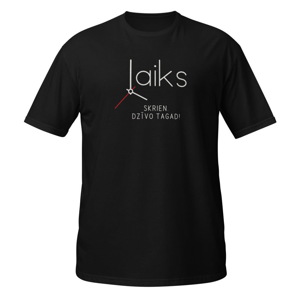 Melns · Klasiskais · priekšpuse – Laiks skrien. Dzīvo tagad!