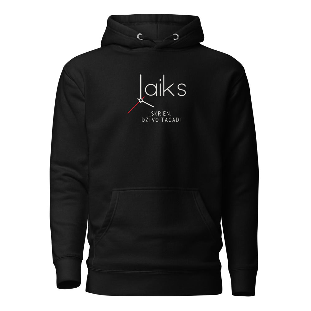 Melns · Klasiskais · priekšpuse – Laiks skrien. Dzīvo tagad!